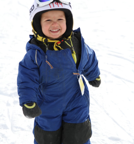 Small Boy skiing