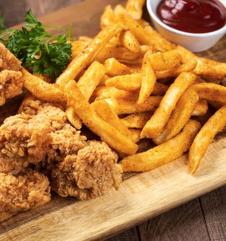 chicken tenders and french fries chicken tenders and french fries