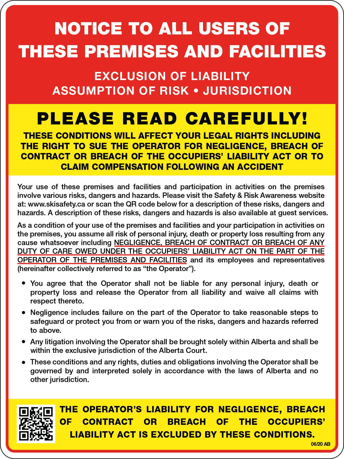 Exclusion of Liability